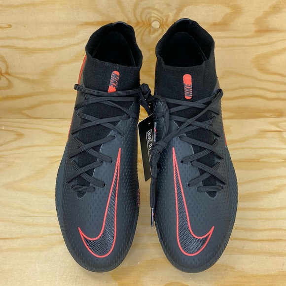 Nike Phantom GT Elite DF FG Blk Red Soccer Cleats - Picture 9 of 11